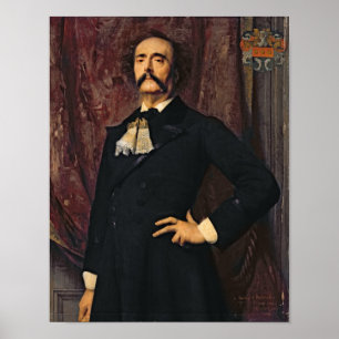 Porträt von Jules Barbey d'Aurevilly 1881 Poster