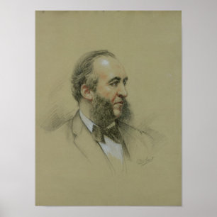 Porträt von Jules Ferry Poster