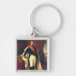 Porträt von Kaiser Napoleon III von Frankreich Schlüsselanhänger