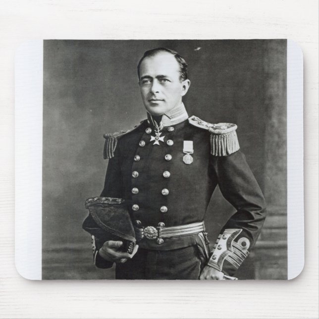 Porträt von Kapitän Robert Falcon Scott Mousepad (Vorne)