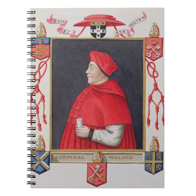 Porträt von Kardinal a Thomas Wolsey (c.1475-1530) Notizblock (Vorderseite)