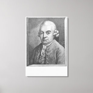 Porträt von Karl Philipp Emanuel Bach (1714-88) ( Leinwanddruck
