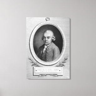 Porträt von Karl Philipp Emmanuel Bach Leinwanddruck