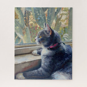 Porträt von Katze Puzzle