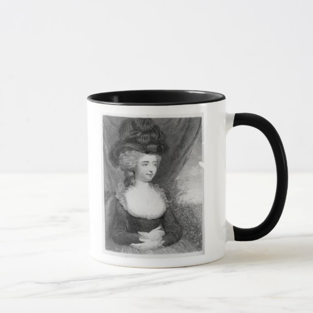 Porträt von Kneipe Fannys   Burney. durch Henry Tasse (Rechts)