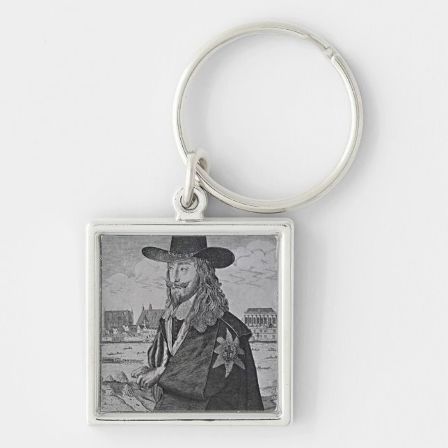 Porträt von König Charles I Schlüsselanhänger (Vorne)