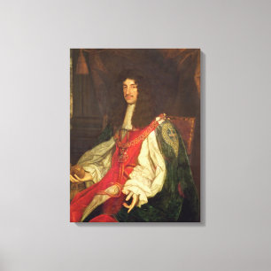 Porträt von König Charles II, c.1660-65 Leinwanddruck