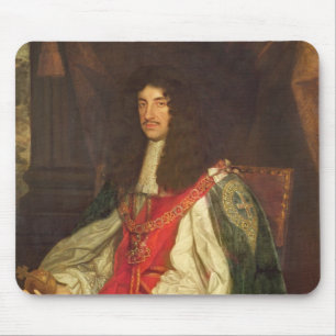 Porträt von König Charles II, c.1660-65 Mousepad