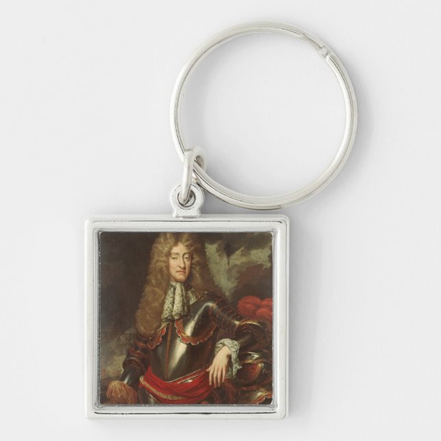 Porträt von König James II, c.1690 Schlüsselanhänger (Vorne)