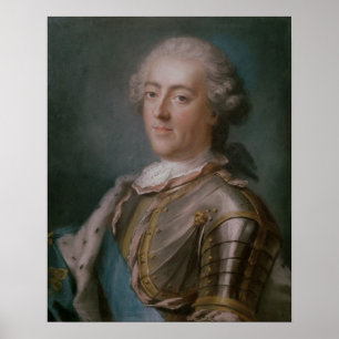 Porträt von König Louis-XV von Frankreich Poster