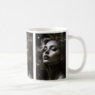 Porträt von kosmischer Schönheit. Kaffeetasse