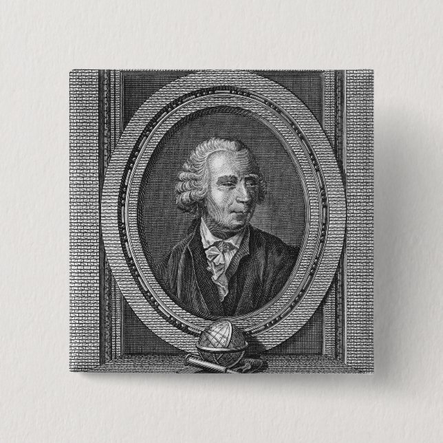 Porträt von Leonard Euler Button (Vorderseite)
