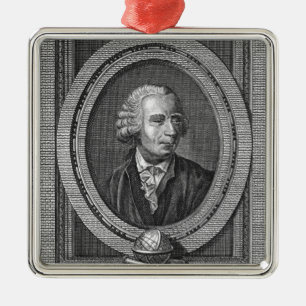 Porträt von Leonard Euler Ornament Aus Metall