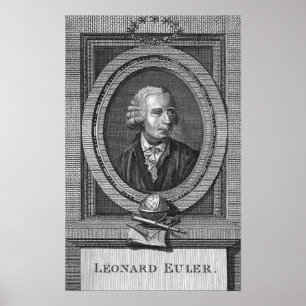 Porträt von Leonard Euler Poster