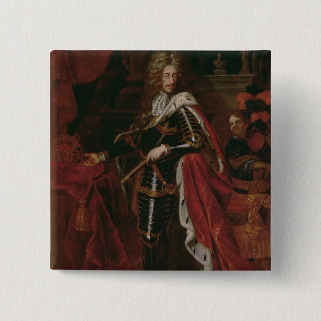 Porträt von Leopold I, heiliger römischer Kaiser Button (Vorderseite)