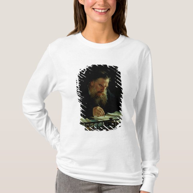 Porträt von Lev Tolstoy T-Shirt (Vorderseite)