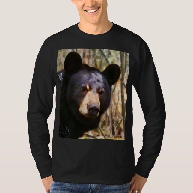 Porträt von Lilie langärmlige T T-Shirt (Vorderseite)