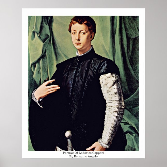 Porträt von Lodovico Capponi von Bronzino Angelo Poster (Vorne)