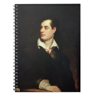 Porträt von Lord Byron (1788-1824) (Öl auf Notizblock