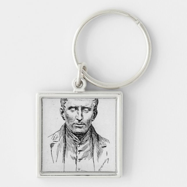Porträt von Louis Braille Schlüsselanhänger (Vorne)