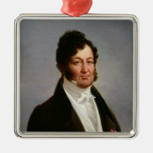 Porträt von Louis-Philippe König von Frankreich Silbernes Ornament