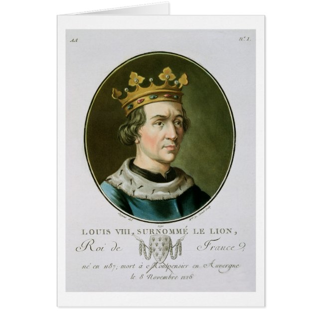 Porträt von Louis VIII, genannt "Le Lion", König (Vorne)