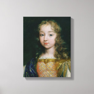 Porträt von Louis XIV als Kind Leinwanddruck