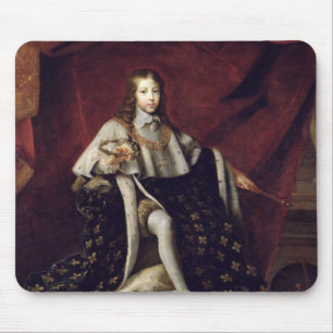 Porträt von Louis XIV alterte 10, 1648 Mousepad