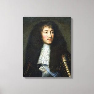 Porträt von Louis XIV Leinwanddruck
