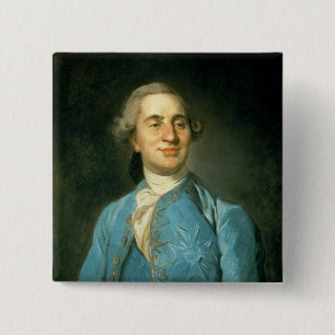 Porträt von Louis XVI 1775 Button