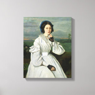 Porträt von Louise Claire Sennegon Leinwanddruck