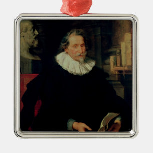 Porträt von Ludovicus Nonnius Silbernes Ornament