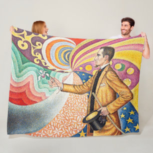 Porträt von M. Félix Fénéon 1890 von Paul Signac Fleecedecke