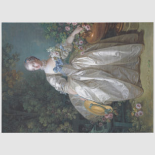 Porträt von Madame Bergeret, Boucher Seidenpapier