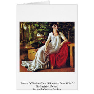 Porträt von Madame Cotta (Wilhelmina Cotta