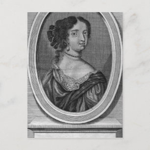 Porträt von Madame de Maintenance Postkarte