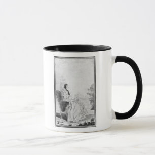 Porträt von Madame du Deffand, 1760 Tasse