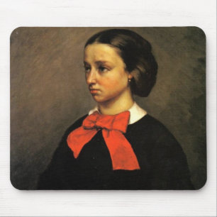 Porträt von Madame Jacquet (Öl auf Leinwand) Mousepad