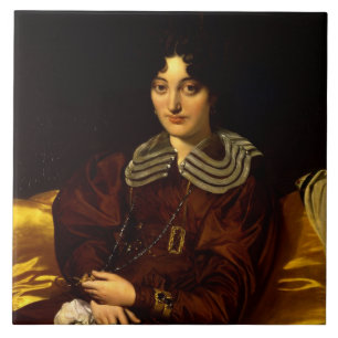 Porträt von Madame Marcotte de Sainte-Marie (1803 Fliese