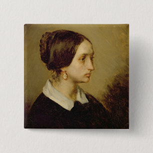 Porträt von Madame Ono, 1844 Button
