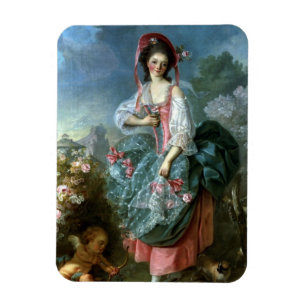Porträt von Mademoiselle Guimard als Terpsichore, Magnet
