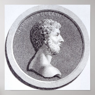 Porträt von Marcus Aurelius Poster