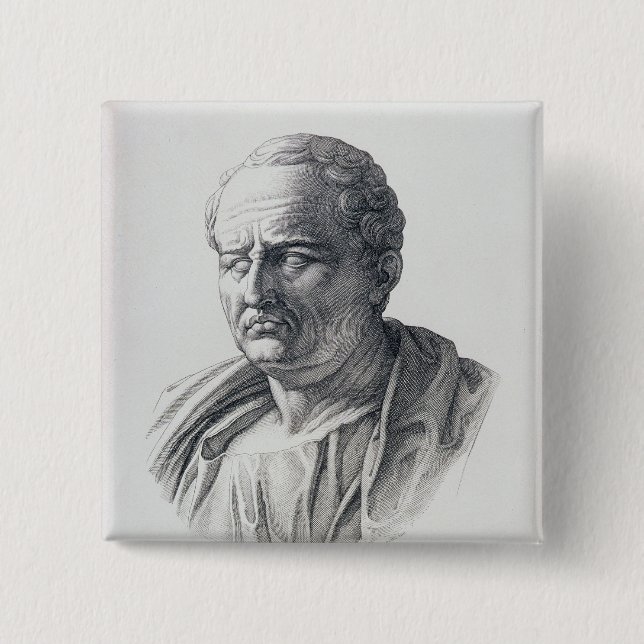 Porträt von Marcus Tullius Cicero Button (Vorderseite)