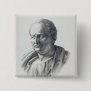 Porträt von Marcus Tullius Cicero Button