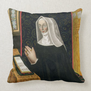 Porträt von Margaret Beaufort, Gräfin von Richmo Kissen