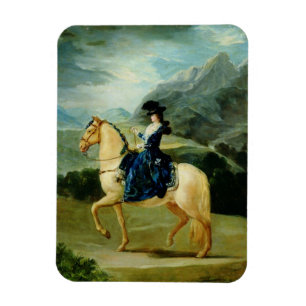 Porträt von Maria Teresa de Vallabriga auf Magnet
