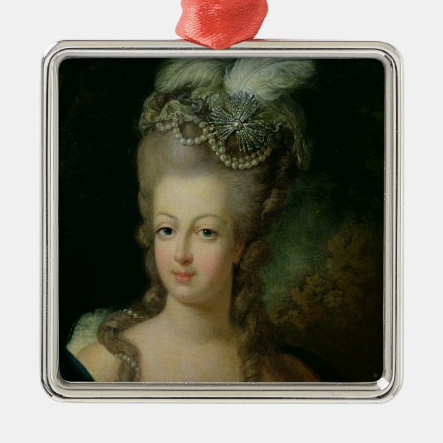 Porträt von Marie-Antoinette Ornament Aus Metall (Vorne)