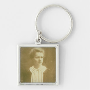 Porträt von Marie Curie Schlüsselanhänger
