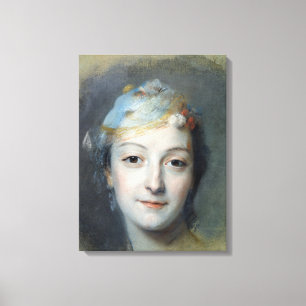 Porträt von Marie Fel 1757 Leinwanddruck