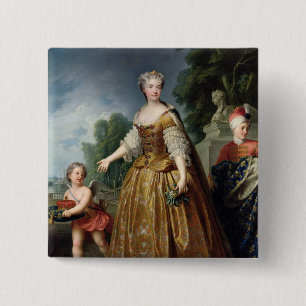 Porträt von Marie Leczinska nach 1725 Button
